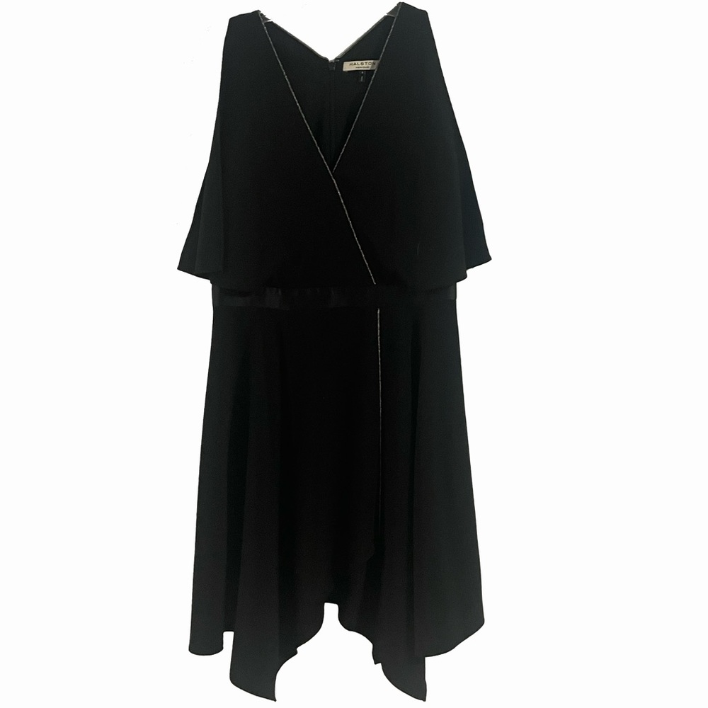 Halston Black Sleeveless Dress